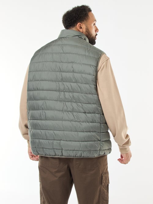 Mouwloos licht donsjack met opstaande kraag - Kiabi