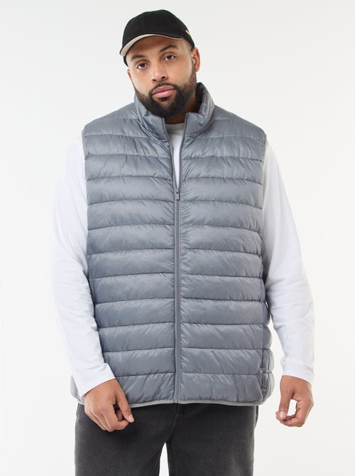 Mouwloos licht donsjas met opstaande kraag - Kiabi