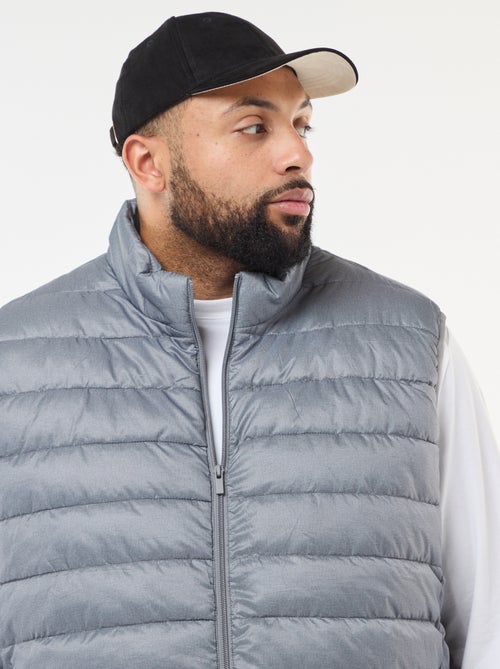 Mouwloos licht donsjas met opstaande kraag - Kiabi