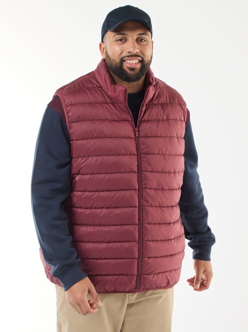 Mouwloos licht donsjas met opstaande kraag - Kiabi