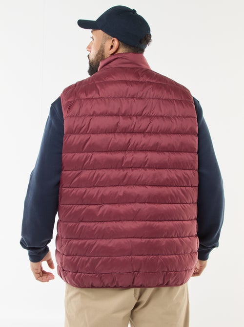 Mouwloos licht donsjas met opstaande kraag - Kiabi