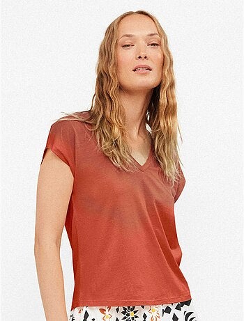 Mouwloos shirt in blauwe kleur