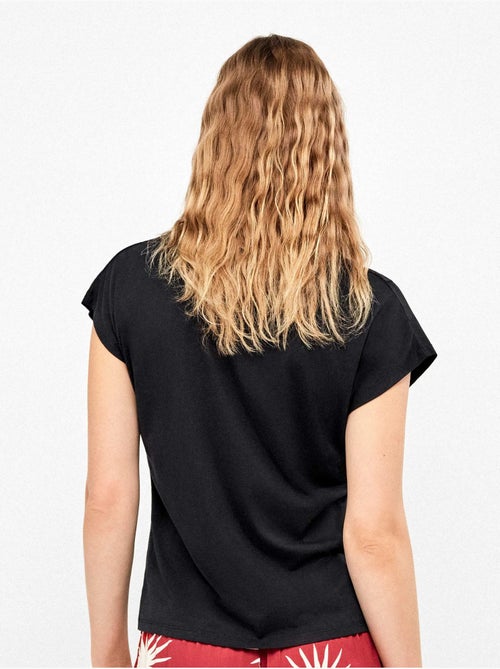 Mouwloos shirt in blauwe kleur - Kiabi