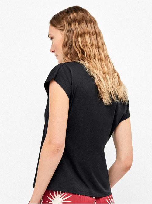 Mouwloos shirt in blauwe kleur - Kiabi