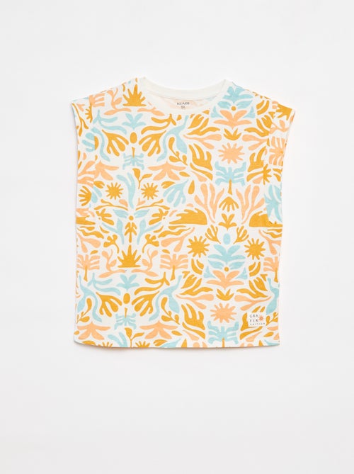 Mouwloos T-shirt - Grafik Edition - Kiabi