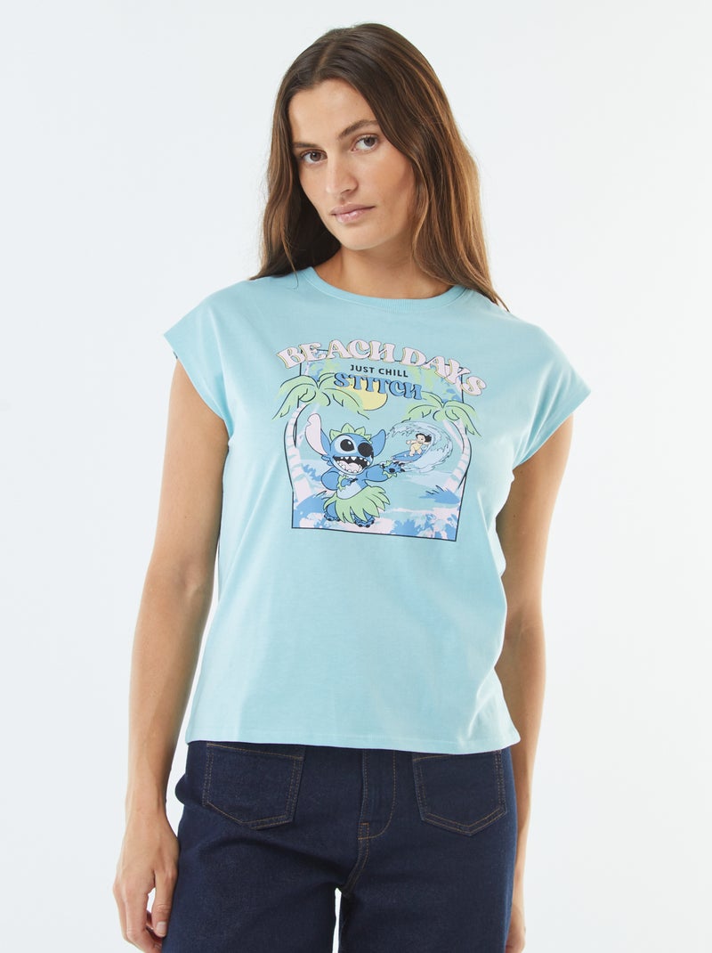 Mouwloos T-shirt 'Disney' BLAUW - Kiabi