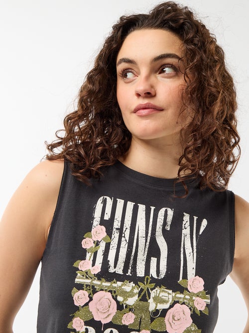 Mouwloos T-shirt 'Guns N'Roses' - Kiabi
