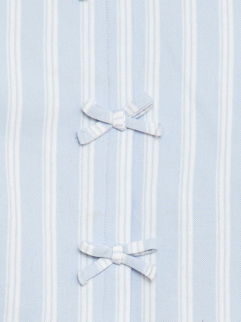 Mouwloos T-shirt met fantasieknopen - makkelijk aan te trekken collectie Blauw - Kiabi
