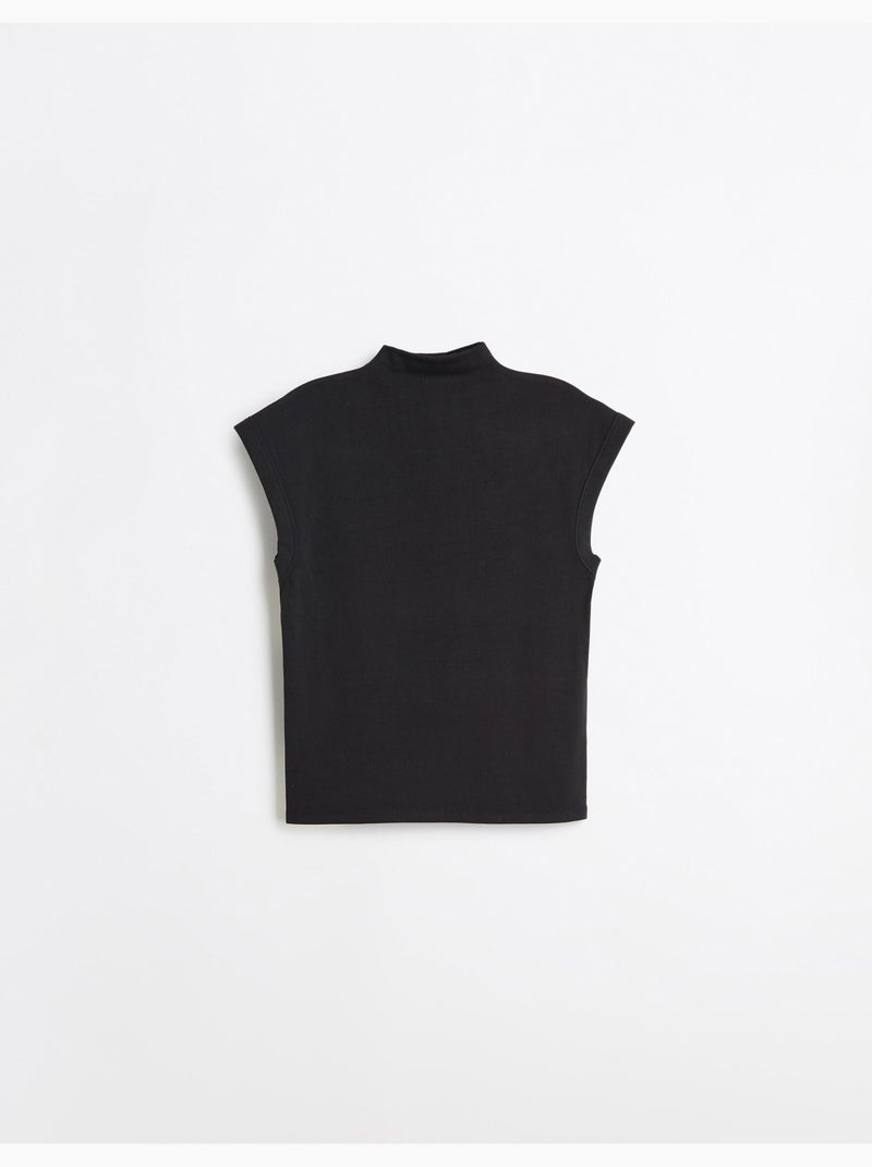 Mouwloos t-shirt, mo fashion Zwart - Kiabi