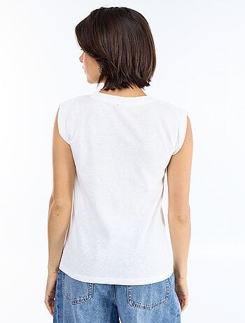 Mouwloos T-shirt van jerseytricot