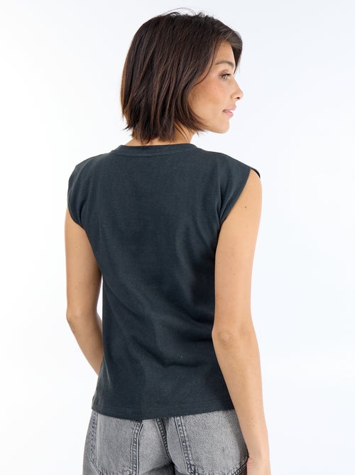 Mouwloos T-shirt van jerseytricot - Kiabi