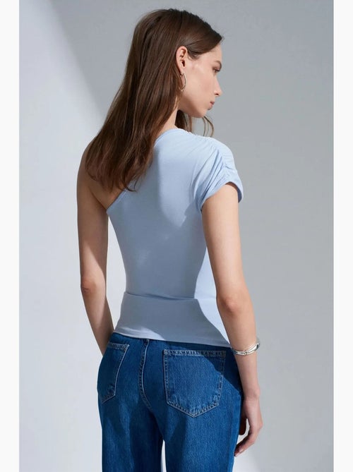 Mouwloos top asymmetrisch met strikdetail dilvin - Kiabi