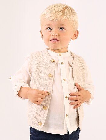 Mouwloos vest met zakken