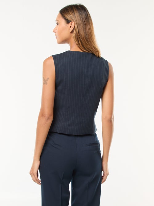 Mouwloos vestje met knopen - Kiabi