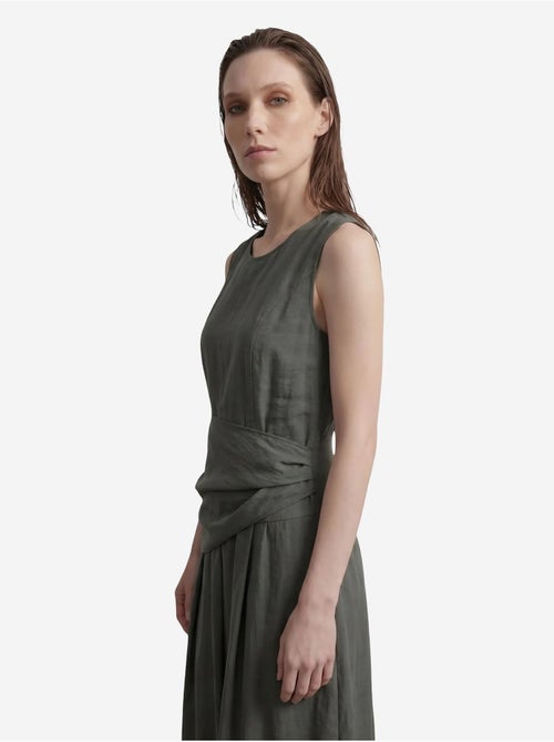 Mouwloze a-lijn midi-jurk my fashion - Kiabi Mouwloze a-lijn midi-jurk my fashion - Kiabi