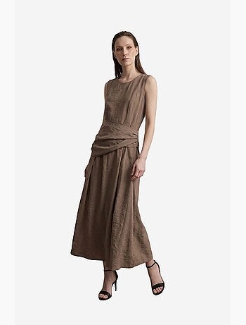 Mouwloze a-lijn midi-jurk my fashion