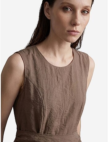Mouwloze a-lijn midi-jurk my fashion