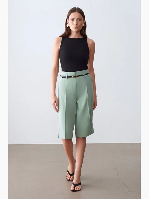 Mouwloze blouse met halternek en ribstructuur dilvin - Kiabi