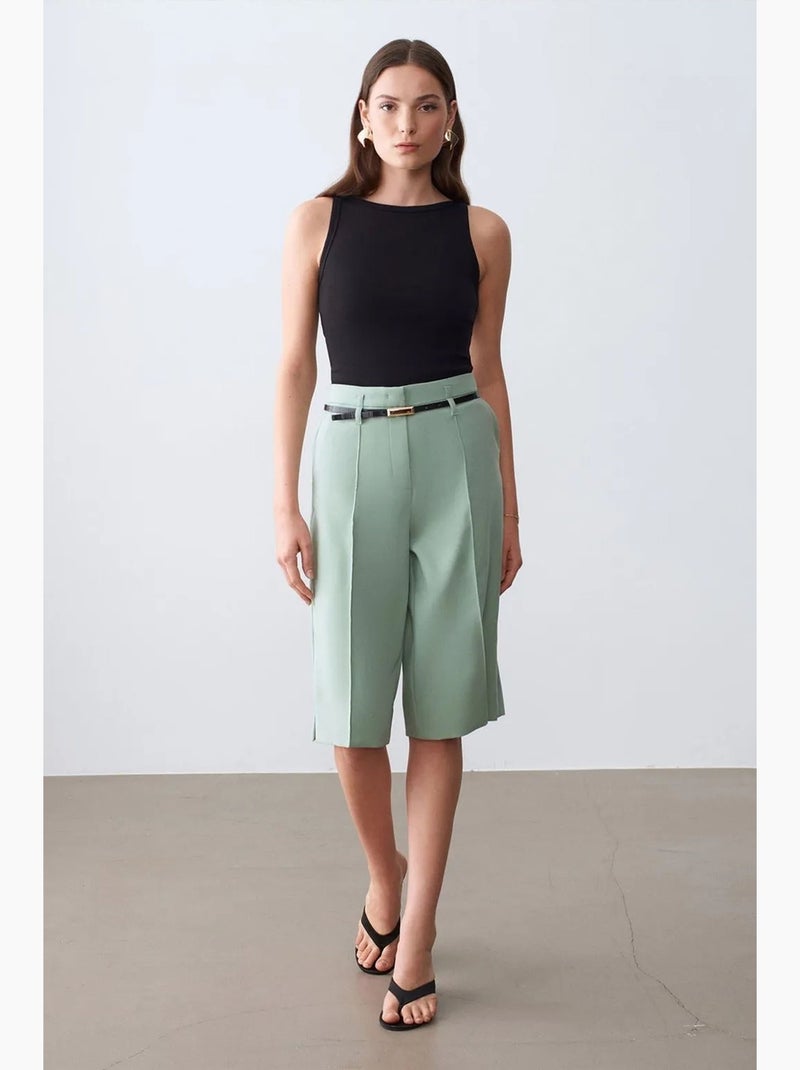 Mouwloze blouse met halternek en ribstructuur dilvin Zwart - Kiabi