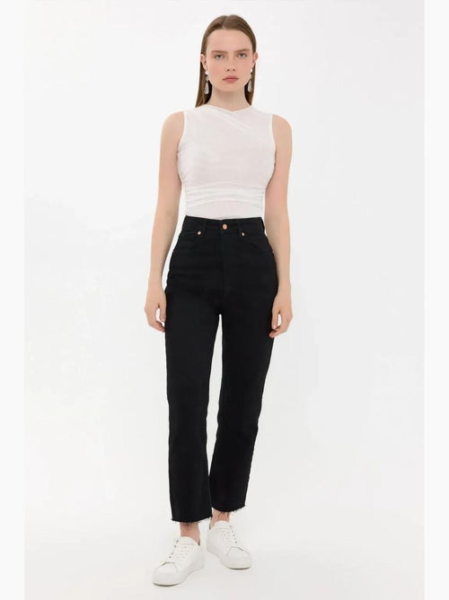 Mouwloze blouse met ronde hals hiccup - Kiabi