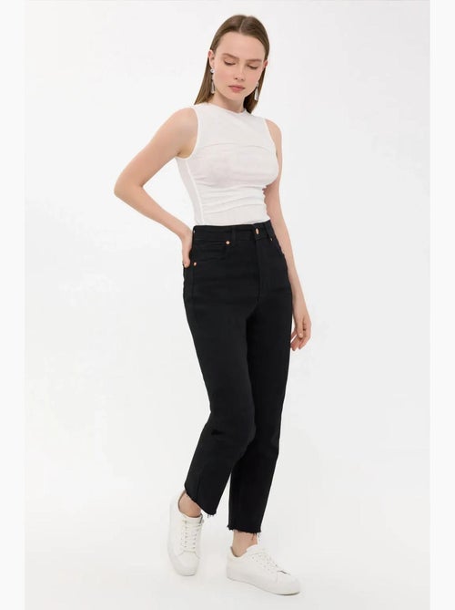 Mouwloze blouse met ronde hals hiccup - Kiabi