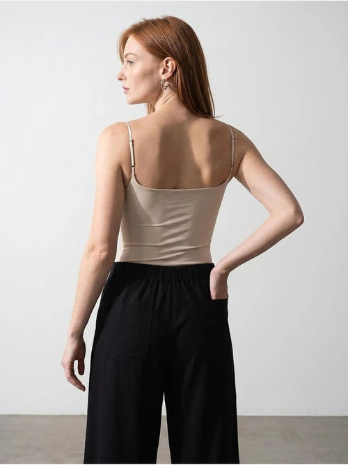 Mouwloze body met vierkante hals dilvin - Kiabi