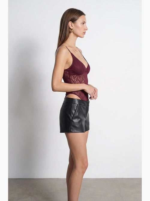 Mouwloze bodyblouse van kant dilvin - Kiabi