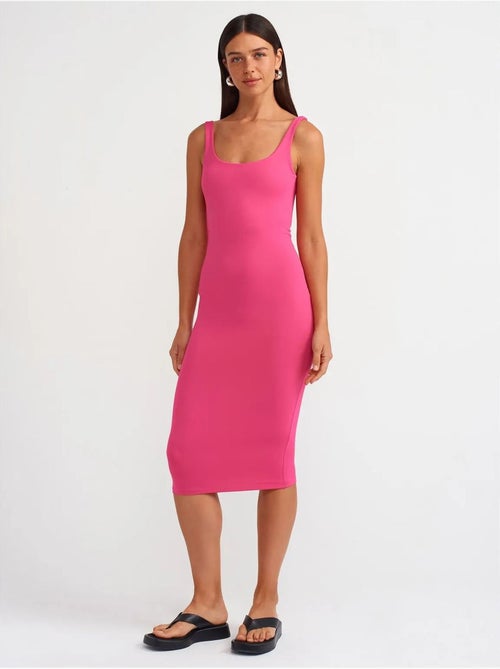 Mouwloze bodycon midi-jurk dilvin - Kiabi