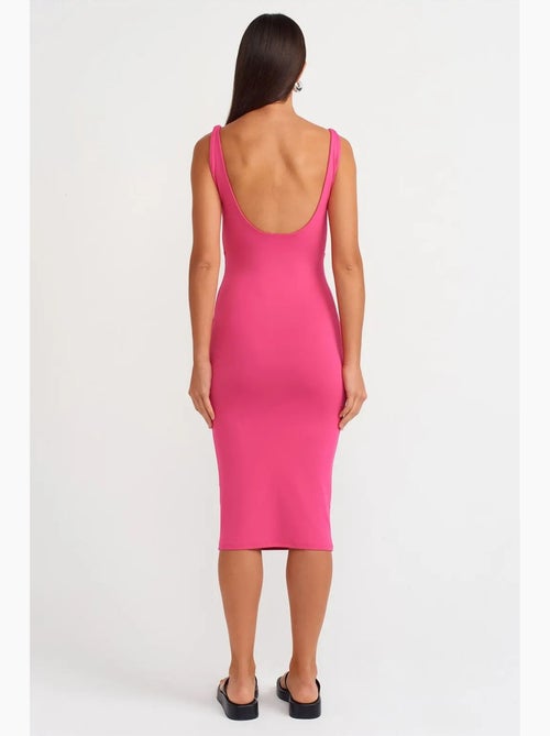 Mouwloze bodycon midi-jurk dilvin - Kiabi