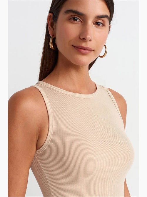 Mouwloze bodycon midi-jurk dilvin - Kiabi Mouwloze bodycon midi-jurk dilvin - Kiabi