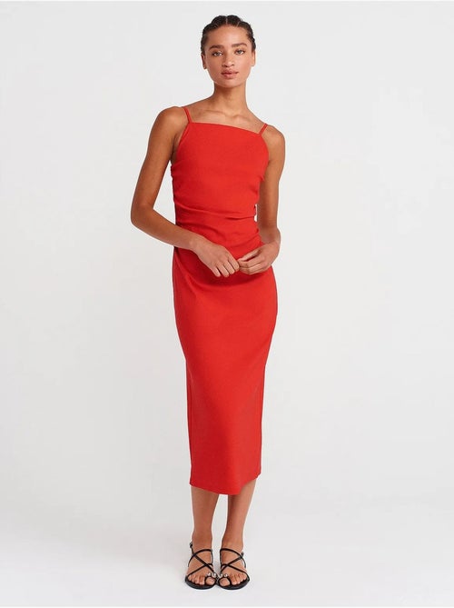 Mouwloze bodycon midi-jurk dilvin - Kiabi Mouwloze bodycon midi-jurk dilvin - Kiabi
