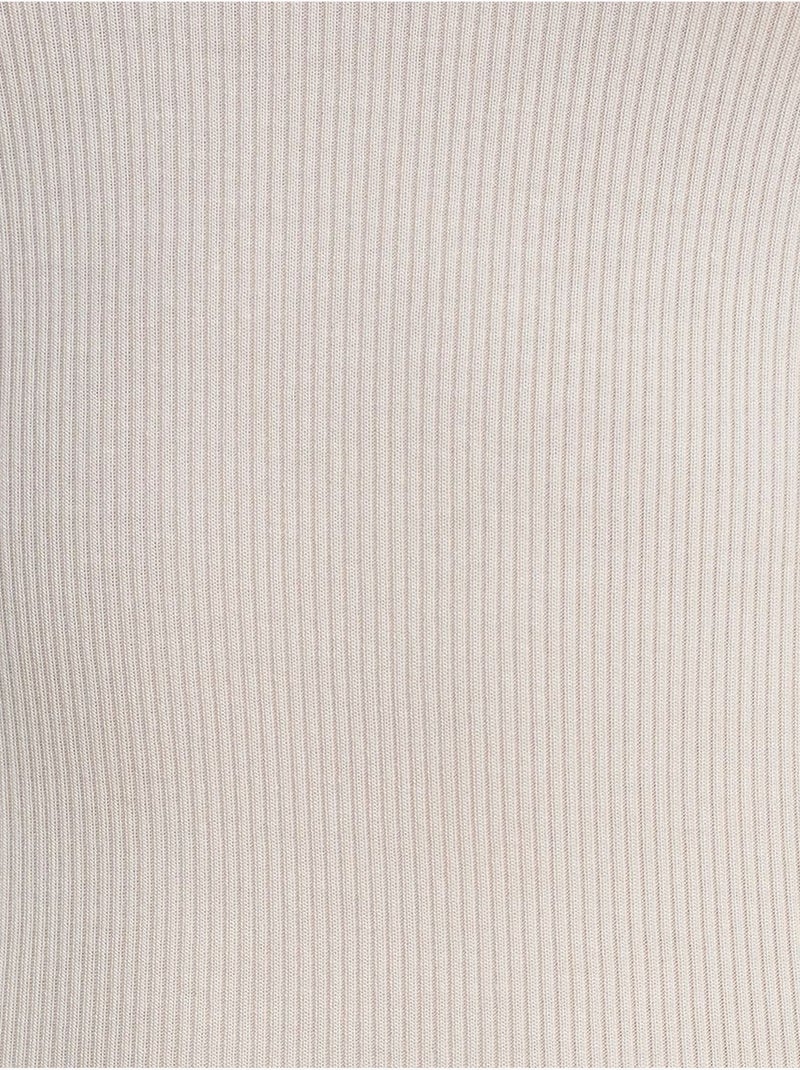 Mouwloze bodycon midi-jurk met split dilvin Zand - Kiabi