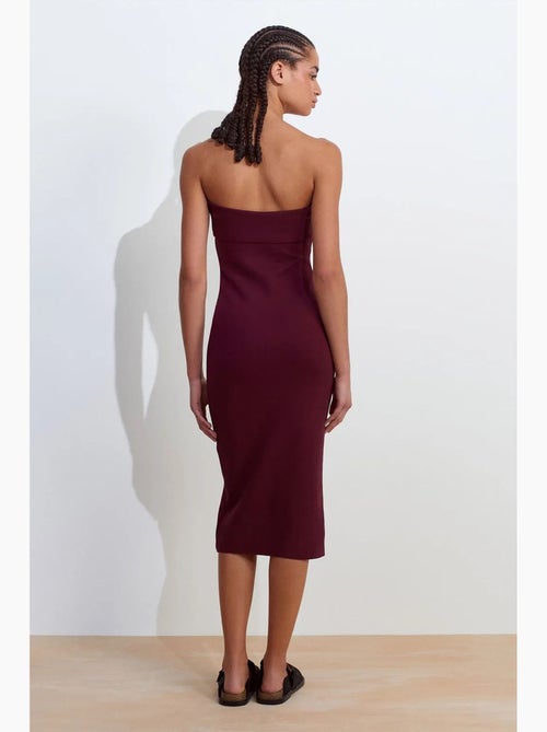 Mouwloze bodycon midi-jurk zonder bandjes dilvin - Kiabi Mouwloze bodycon midi-jurk zonder bandjes dilvin - Kiabi