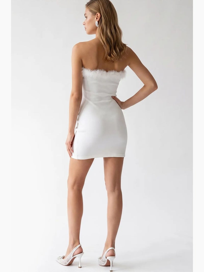 Mouwloze bodycon mini-jurk voor dames mixray Wit - Kiabi