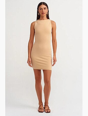 Mouwloze bodycon minijurk dilvin
