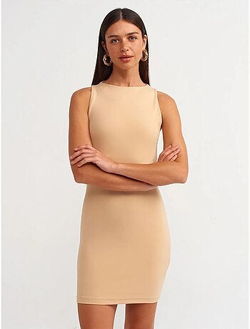Mouwloze bodycon minijurk dilvin