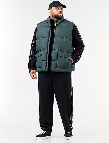 Mouwloze bodywarmer gevoerd met fleece