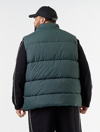 Mouwloze bodywarmer gevoerd met fleece