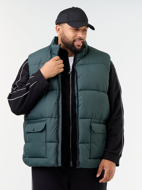 Mouwloze bodywarmer gevoerd met fleece - Kiabi