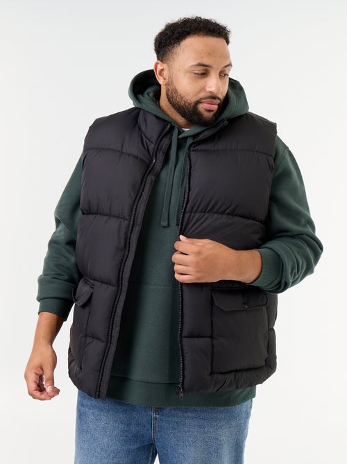 Mouwloze bodywarmer gevoerd met fleece - Kiabi Mouwloze bodywarmer gevoerd met fleece - Kiabi