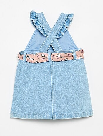 Mouwloze denim jurk