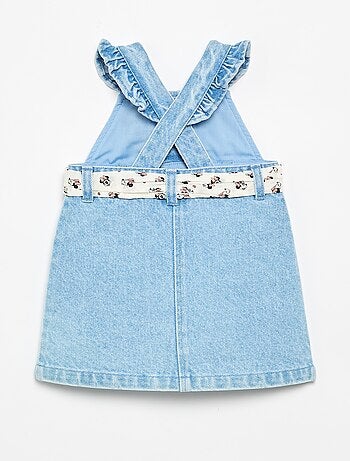 Mouwloze denim jurk