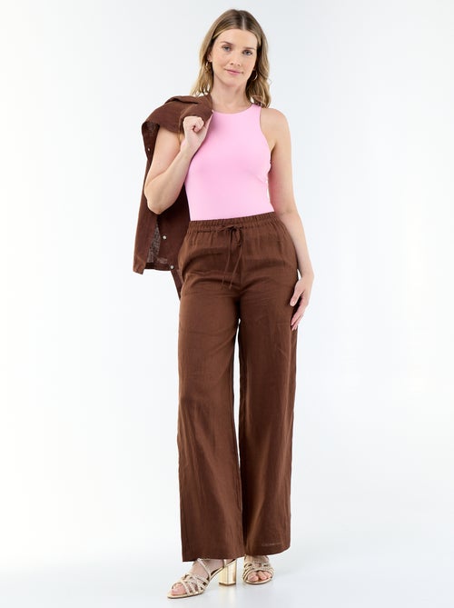 Mouwloze effen body - Kiabi Mouwloze effen body - Kiabi