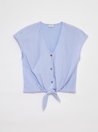 Mouwloze geknoopte top met strikdetail 'JDY'