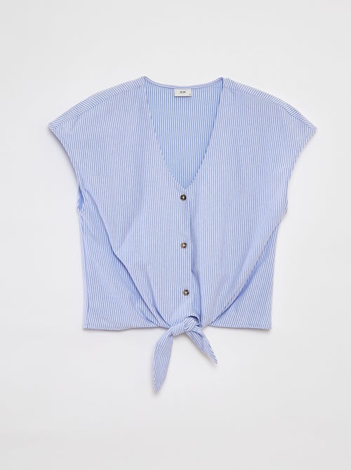 Mouwloze geknoopte top met strikdetail 'JDY' - Kiabi