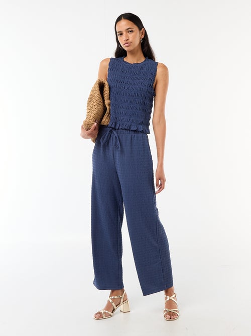 Mouwloze gesmockte top - Kiabi