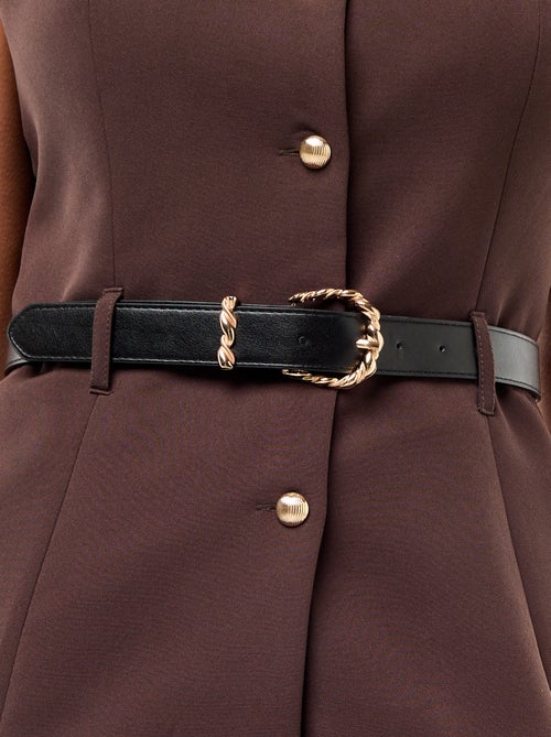 Mouwloze getailleerde blazer met ceintuur - Kiabi