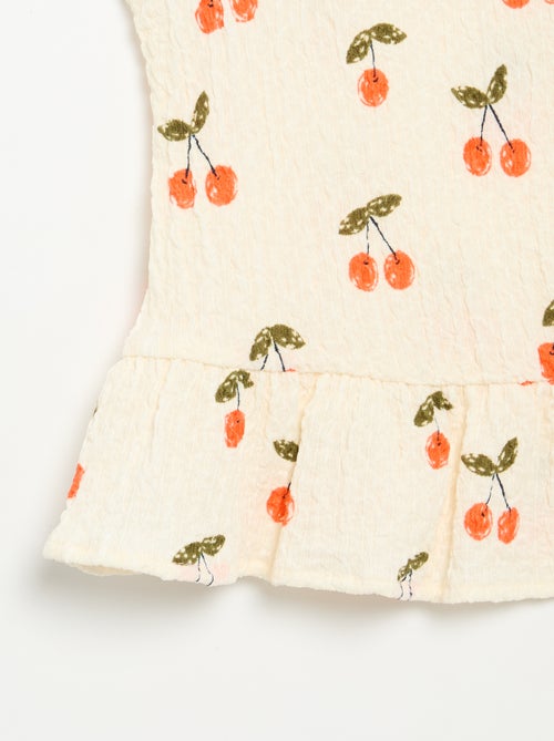 Mouwloze gewafelde blouse - Kiabi Mouwloze gewafelde blouse - Kiabi