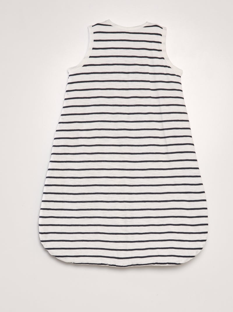 Mouwloze, gewatteerde babyslaapzak, TOG-waarde 2 WIT - Kiabi