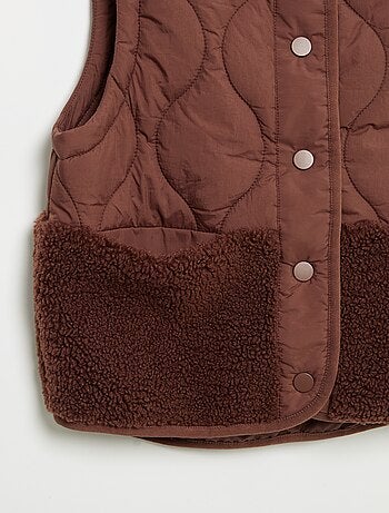 Mouwloze gewatteerde bodywarmer